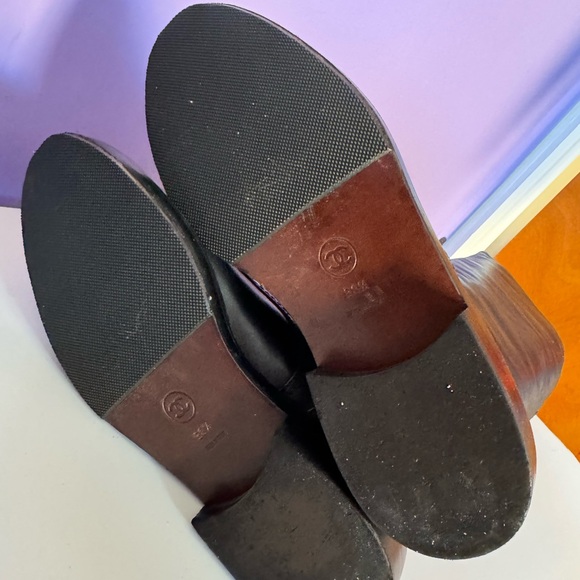 Not for sale !!!Chanel black leather cc logo over the knee riding boots - Picture 11 of 16